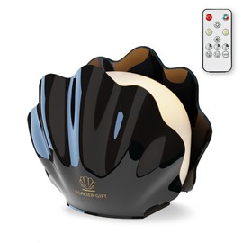 Essential Oil Diffuser 260ML, Shell Aroma Diffuser with Remote Control Humidifier with 7 Colors LED Night Light for Bedroom Home Relaxation (Black)