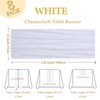 8 Pack White Cheesecloth Table Runner 10Ft Gauze Cheese Cloth