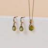 Ivy Gems 9ct Yellow Gold Peridot Pear Drop Pendant on