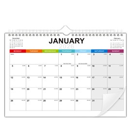 2026 Calendar UK Wall Calendar 2026 Family Calendars from January 2026 to December 2026,12 Month to View Wall Planner,A4 Landscape Calendars with Large Blocks, Holidays, Thick Paper (Minimalistic)
