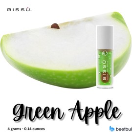 Bissú Magic Lip Gloss, 6 Fruity Scents, Moisturizing pH Reactive Gloss, with drop-shaped applicator and large size (02 Green Apple, 4 Grams)