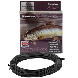 Snowbee XS Sub-Surface Fast Sink Fly Line WF6 – Charcoal | 90ft Weight Forward Design with 5 ips Sink Rate