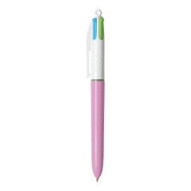 Bolígrafo Bic De 4 Colores De Moda, Medio Punto (1,0 Mm), Su