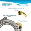 HQRP 6-Pack Universal Premium Stainless Steel Dishwasher Fill Hose with