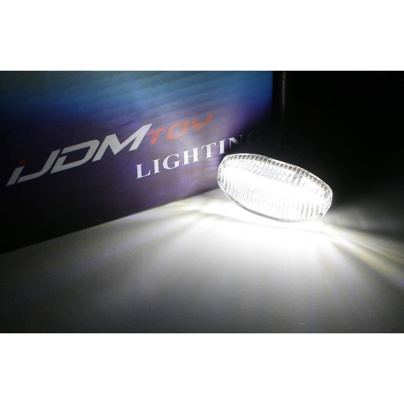 iJDMTOY Clear Lens 60-SMD LED Front Grille Running Lights and