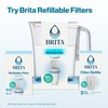 Brita Refillable Water Filtration Starter Kit with 1 Reusable Filter