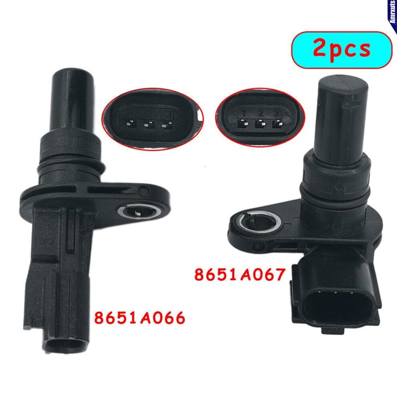 Amrxuts 2pcs Transmission Input/Output Speed Sensor for Mitsubishi Outlander Lancer