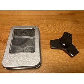 HERSE Aluminium Tri-Wing Fidget Spinner, Black, 1 Piece, Casual, All Ages, Unisex, ABS Plastic