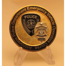 Anchorage Police Department Emergency Vehicle Operators Course Challenge coin