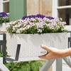 Railing & Wall Adjustable Window Box Brackets | Enhanced Bottom