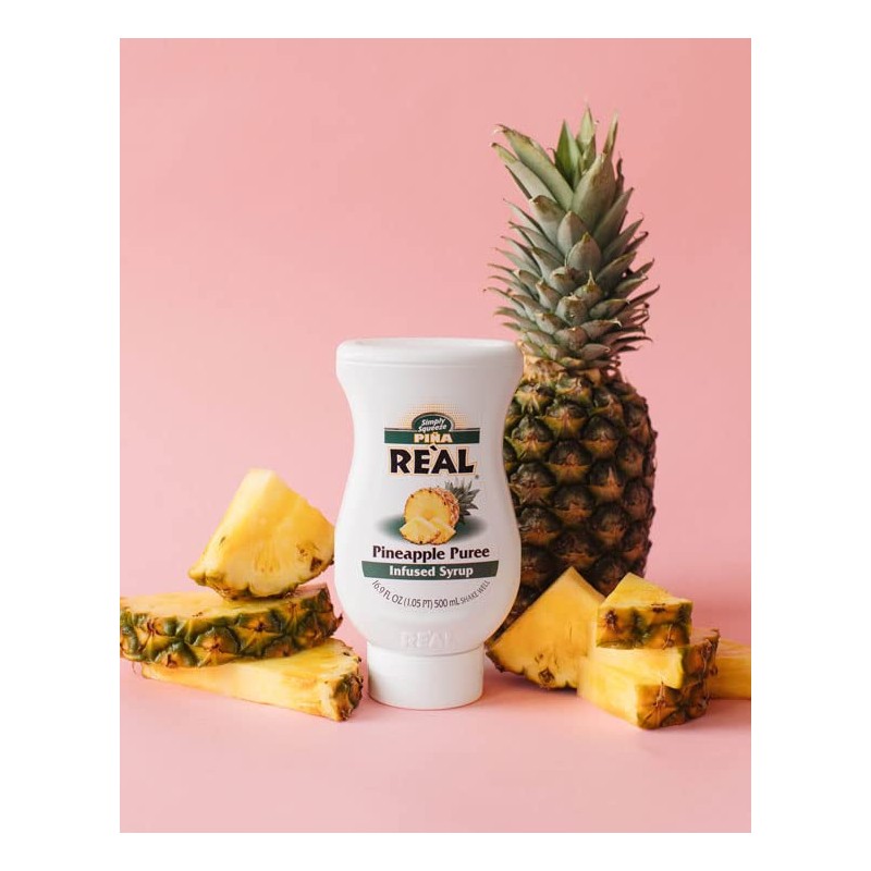Piña Reàl Infused Exotics, Pineapple Puree Infused Syrup, 16.9 FL