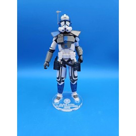 Black Series Clone Commander Jesse (Clone Wars)  Acrylic Base  NO Toy 6 Inch