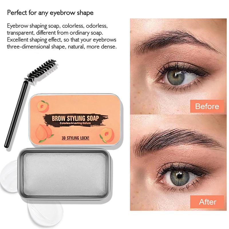 Smudge-Proof Clear Eyebrow Gel for Natural Brows - Long-Lasting Styling