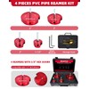 ERAYCO 4PCS PVC Pipe Reamer Kit, Plastic Pipe Fitting Reamer