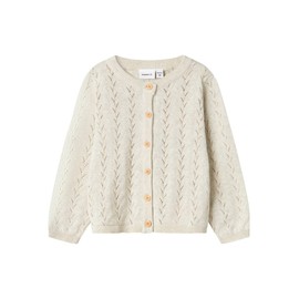 NAME IT Girl's Long-Sleeved Cardigan, Peyote Melange