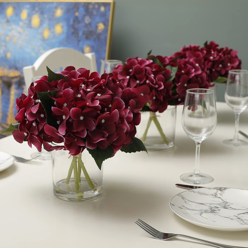 "N/A" GreenHouzz Artificial Flowers in Clear Glass Vase with Faux