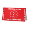 Dementia Medical Alert Contact Wallet Card (White)