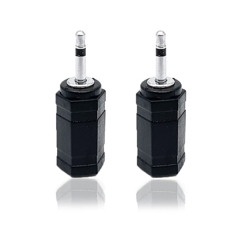 Samcos 2pcs 3.5mm Stereo Mono Conversion Plug Mini Plug Stereo
