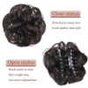XFSRG Real Hair Extensions, High-Quality Bun Hairpiece with Clip, Perfect