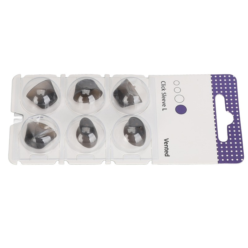 6pcs Silicone Click Sleeve Accessory Protect Ears Washable Sound Amplifier