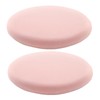 Yaspetala Round Memory Foam Chair Pad for Dining Room, Kitchen, and Office Use, Anti-Slip Round Stool Pad, Comfortable Seat Cushion with Removable Cover, 2 Pack, 15-Inch, Pink