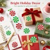 Christmas Candy Swirl Stickers 1 Inch Foil Stickers for Holiday