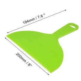 Sinyiol 5Pcs Putty Scraper 8" Plastic Flexible Putty Knives,Large Size Pack,Disposable Spreader Flexible Plastic Paint Scraper Tool for Spackling, Taping Drywall Wall Painting (8")