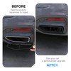 DIYUCAR Stainless Steel Exhaust Trim Black Exhaust Pipe Decoration Accessories