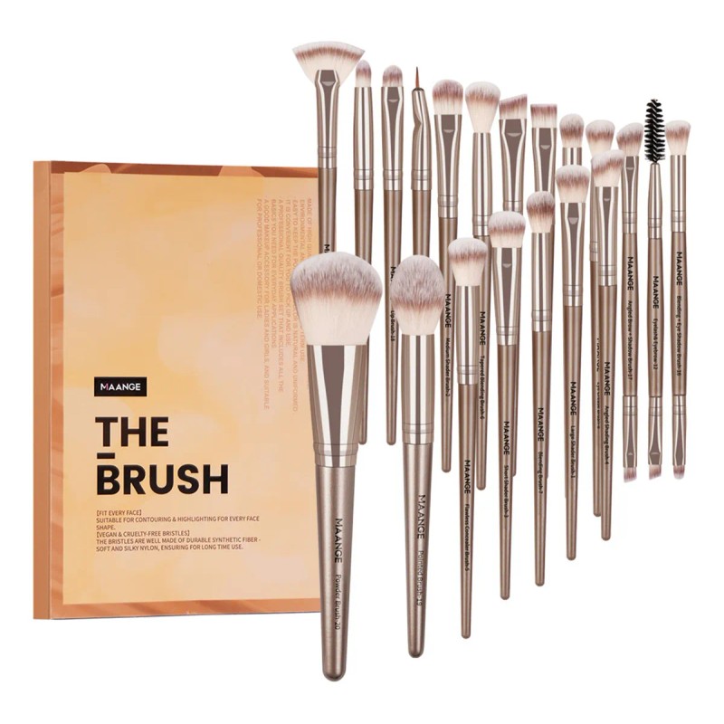 Set 20 Brochas Para Maquillaje Y Traje De Limpieza Y