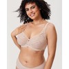DELIMIRA Women's Plus Size Minimizer Bras Full Coverage Lace Unlined