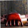 ORFOFE Wooden Massage Comb Thickened Large Round Teeth Handheld Scalp