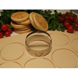 Stainless steel ring straight ended with handle, diameter 86 mm Cod. 990219