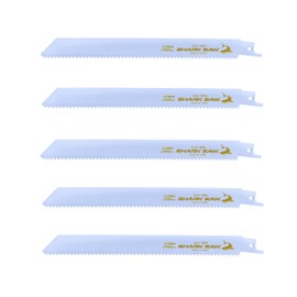 Takagi Shark Saw Reciprocating Saw Blade for Carpentry Demolition 7.9 inches (200 mm), Pack of 5