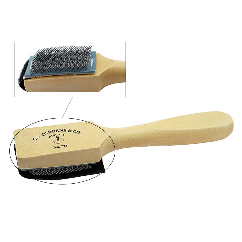 C.S. Osborne Leather Roughing Brush #792 Made in USA