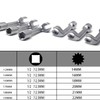 JEUCLEL 6PCS 1/2" Dr. Injection Socket Set, L-Type Diesel Fuel