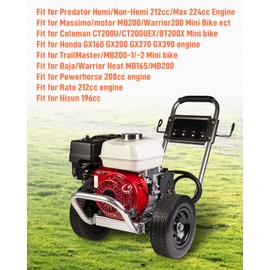 King Size Gas Fuel Tank Cap Fit for Honda GX160 GX200 GX270 GX390 Fit for Coleman CT200U Mini Bike Pressure Washer Engine Fit for Predator 212 196cc Snow Blower Replace 17620-Z4H-900 Stainless Steel