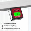 GemRed Digital Protractor with Magnetic Base LCD Digital Spirit Level