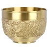 Brass Tea Cup Exquisite Embossed Patterns Retro European Small Coffee