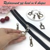 DHER Zipper Metal Zip Tabs Pull Removable Zip 8 Pieces