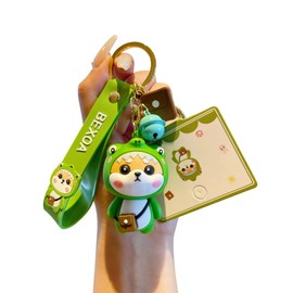 BEXOA Cute keychain Kawaii Anime Keychains Accessories, Shiba Inu Handbag Charms Car Cartoon Key Chain for Girl Women