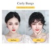 VAVANGA Curly Bangs Clip in Hair Extension, Synthetic Hair French