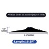 ToLanbbt 16.5Ft/5M Universal Garage Threshold Seal Strip with 300ml Black