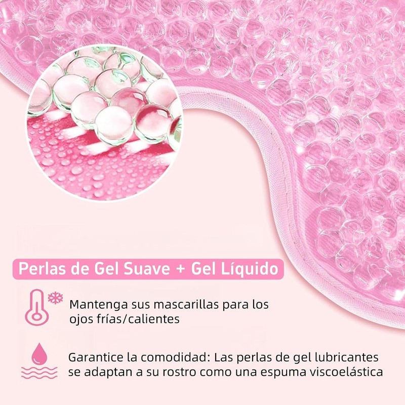 Mascara de Hielo para Cara para Reducir Hinchazón, Compresa Fria