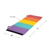 HearthSong 5-Panel Colorful Rainbow Folding Kids' Gymnastics Tumbling Mat for