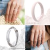 ThunderFit Silicone Wedding Rings for Women, Breathable Air Grooves Engagement