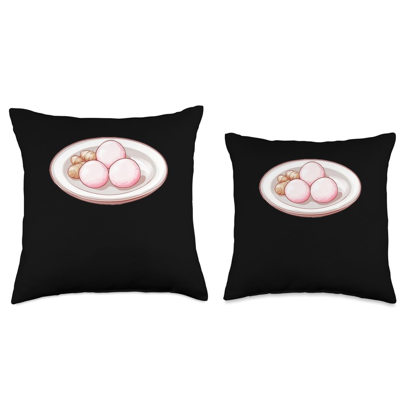 Sakura Mochi With Pickled Ginger Throw Pillow