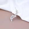 Vacaonio Sparkly Rhinestone Ear Cuff Earring Silver Crystal Ear Climber