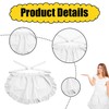 Women's White Apron Short Apron with Ruffles Waitress Chef Costume
