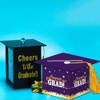 Topfunyy 2025 Graduation Party Card Box, Purple Gold Congrats Cap