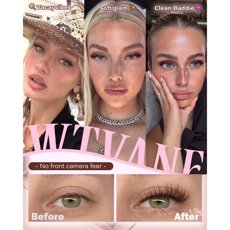 Brown Lash Clusters Wispy Eyelash Clusters Brown Natural